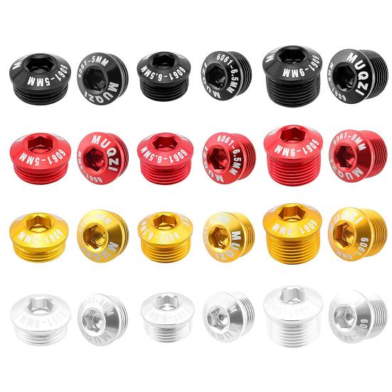 1 Pair MUQZI Bicycle Pedal Covers High Strength Dustproof Aluminum Alloy Bike Axle