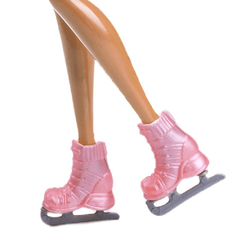 30cm (11.6-inch) Doll Roller Skates/ice Skates/four-wheel Shoes Accessories Toy, Multi-color And Transformable.