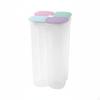 Sealed Food Storage Container Compartmentalized Design Divided Airtight