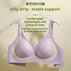 Small Chest Push-up Anti-sagging Underwear Without Steel Ring Soft Support Chinese Style Jacquard Bra