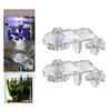 2x Aquarium Screen Net Clips Cover Clamps Sturdy Jump Guard Transparent Multi Functional