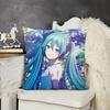 Anime-H-Hatsune-Mikus Kawaii Throw Pillow Covers Pattern Cushion Cover Suitable For Sofa Bedroom Car Pillow Cover