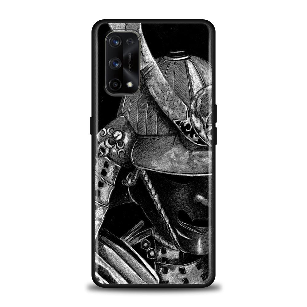 Japanese Style Art Samurai Phone Case For Oppo Realme 8i 8 9 7 6 5 Pro 9i 7i 5i 6i XT 5G Cases Soft Cover Realme 8Pro 8i