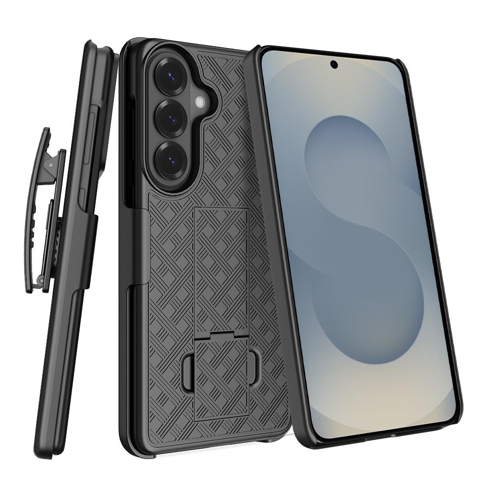 Case for Galaxy S26+ - TPU+PC, Black, With Stand