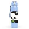 1PC Cute Panda Pattern 750ml Color Plastic Sports Water Bottle Leakproof Flip Straw Lid Suitable for Sports Office Home Use