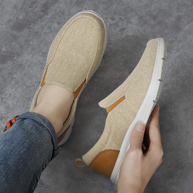 Men Casual Shoes Canvas Breathable Loafers Men Fashion  Male Comfortable Outdoor Walking Shoes Classic Loafers Men Sneakers