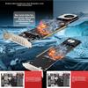 Desktop PC PCIeX16 To M.2 M-key NVMEx4SSD RAID Array Expansion Adapter Split Card, Support 2U Server