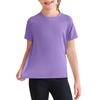 Kids' Quick-Dry Tee - Solid Color Sport T-Shirt