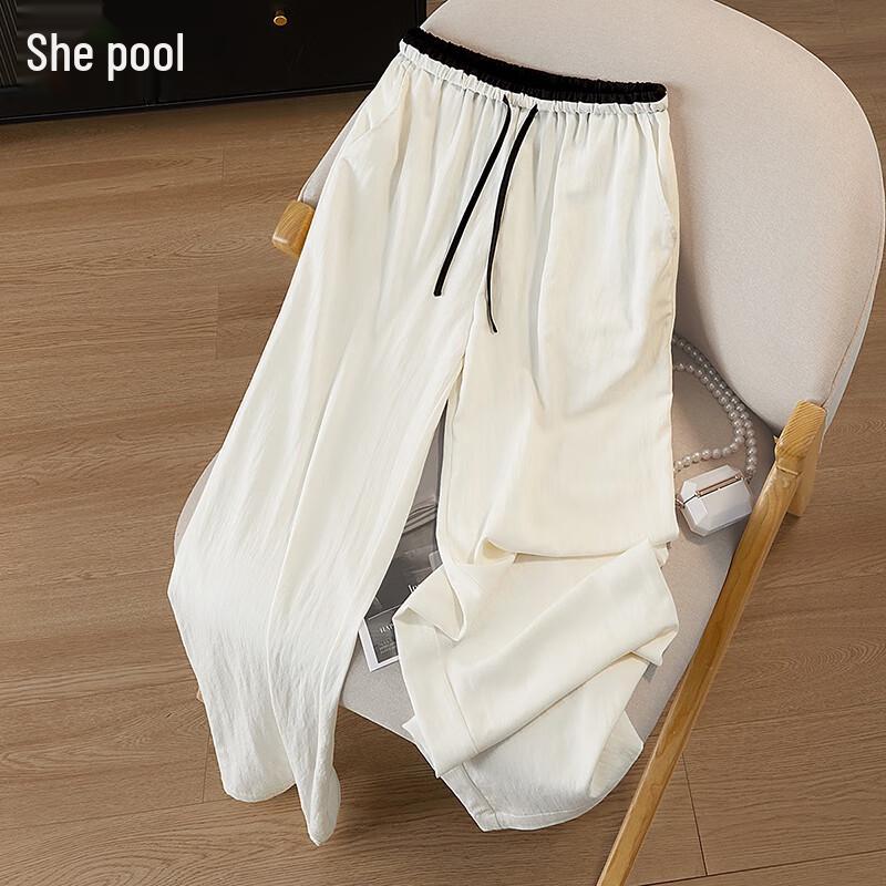 Tachi Women's Sporty Wide-Leg Drawstring High-Waist Pants