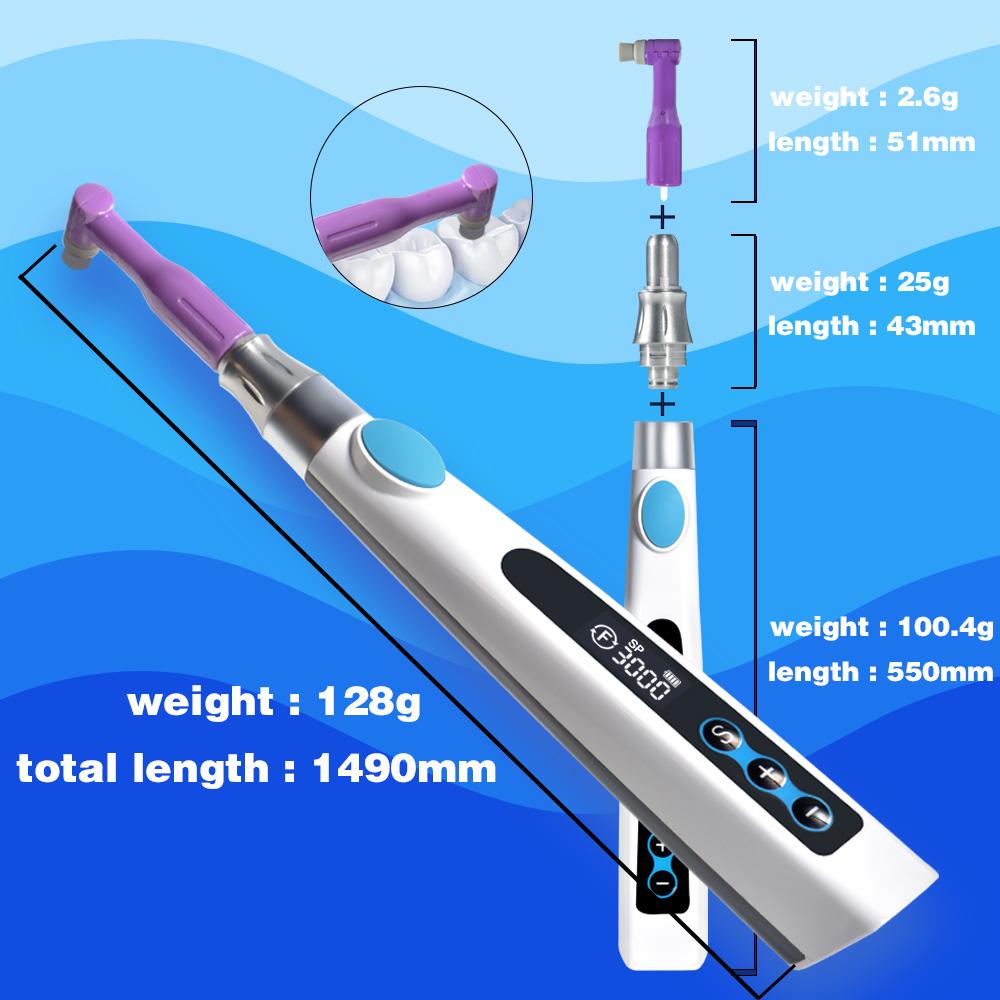 Dental Teeth Surface Wireless Polishing Electric Motor With Prophy Angle Removable Head Rechargeable Polishing Machine