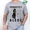 Men's Summer Casual Shirt Funny Cat Escape Plan Science Design T-Shirt Men's Physics Science Nerd Geek Short Sleeve T-Shirt Tops