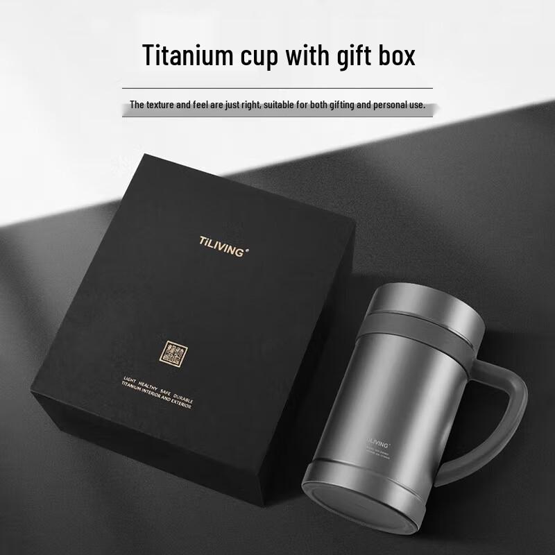 TILIVING Pure Titanium Insulated Mug