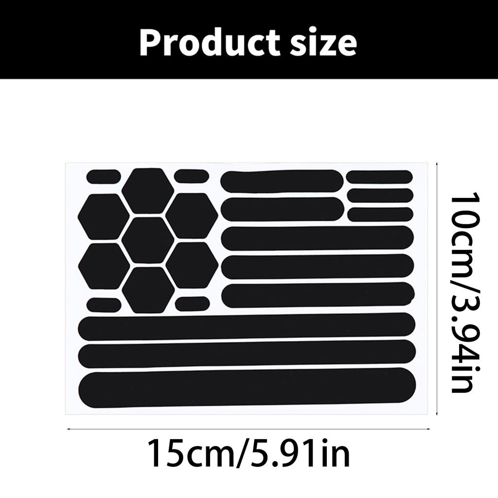 Black Highly Reflective Tape Waterproofs Car Wheel Hub Reflective Sticker Cycling Bicycles Strong Reflective Stickers