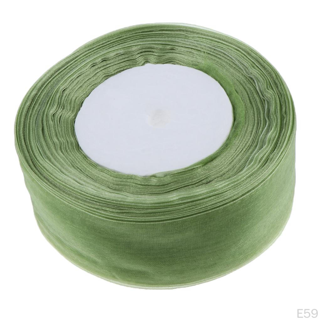 Ribbon Roll Spool Diy Gift Wrapping - 1.5 Inch 50Yards 21 Colors