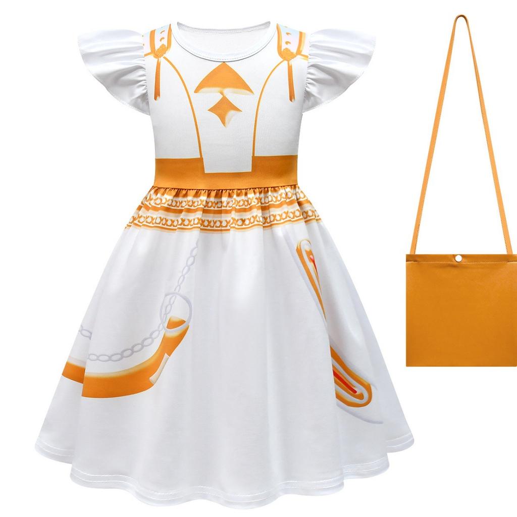 KPop Movies Demon Hunters Same Style Dress for Girls Disguised Children's Halloween Cosplay Masquerade Rumi Mira Zoey Costume