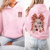 Felpe con Cappuccio Donna Charms di Natale Divertenti Stampa a Pois con Fiocco Felpa con Cappuccio Felpe Casual Moda Trendy Streetwear Regali di Natale