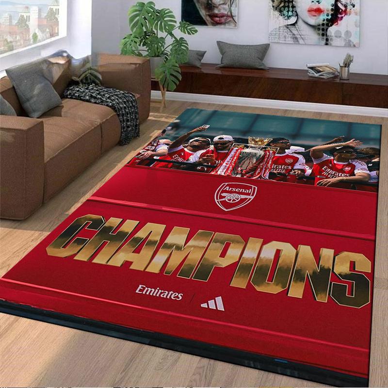 Arsenal Champions Carpet Non-slip Rug Suitable for Living Room and Bedroom Sofas