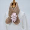 Plüsch-Winter-Schal im koreanischen Stil, Süßer und warmer Nackenschutz für Mädchen und Schülerinnen