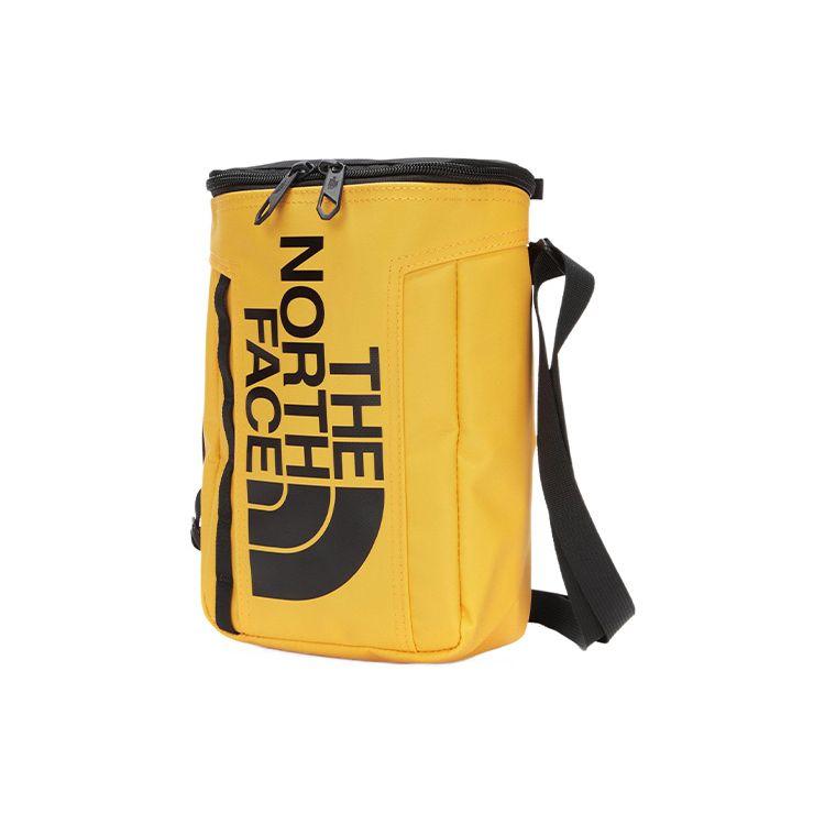 The North Face Large Letter Logo Zipper Closure Polyester Shoulder Bag Unisex Shoulder Bag Yellow NN2PN41B