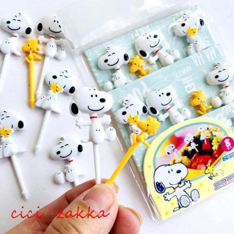 Fruit Fork Mini Cartoon Kids Fruit Pick Toothpick Bento Lunches Party Decor