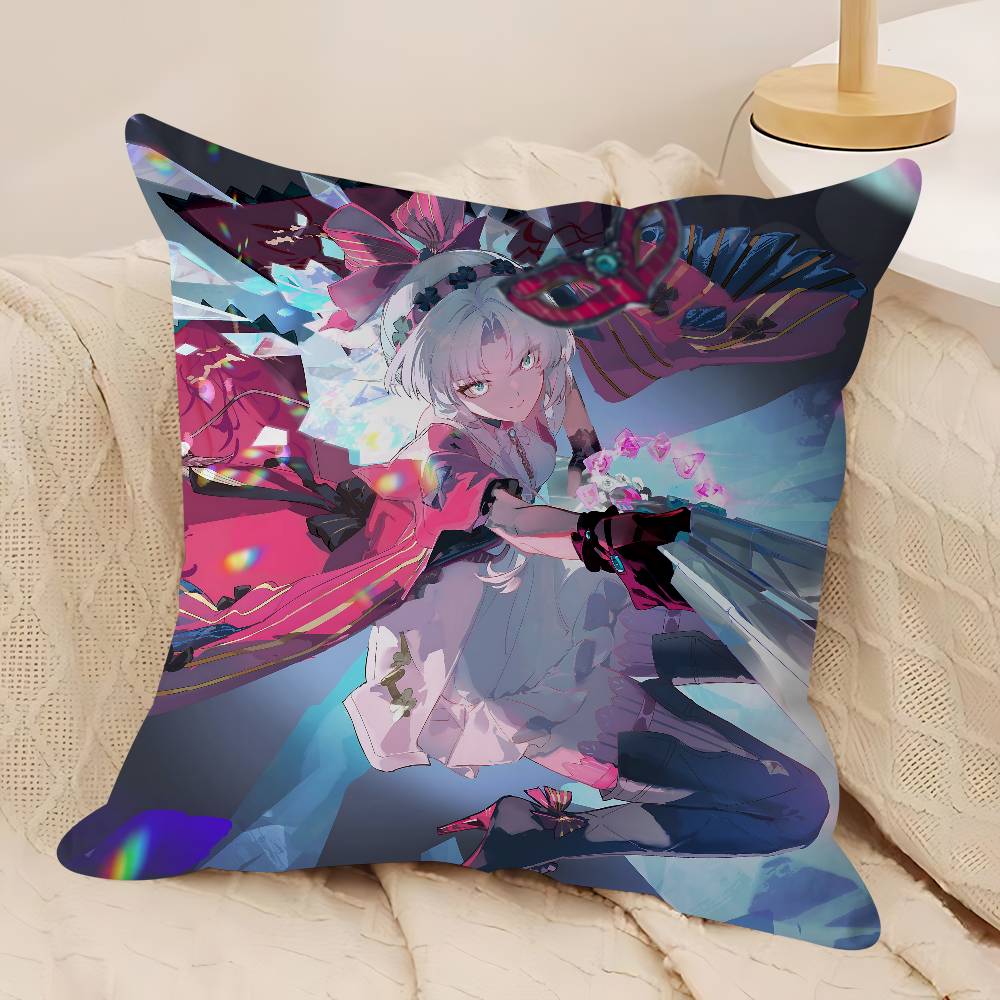 W-Wuthering Waves GameS Cushion Cover Decorative Pillow Sofa Home Decor Case Pillow Cases