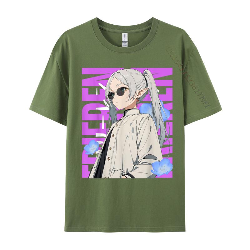 

Cool Chill day with frieren Gift Funny Cotton Men Tees Printed Tops & Tees Cheap Top T-Shirt Top Quality 4XL