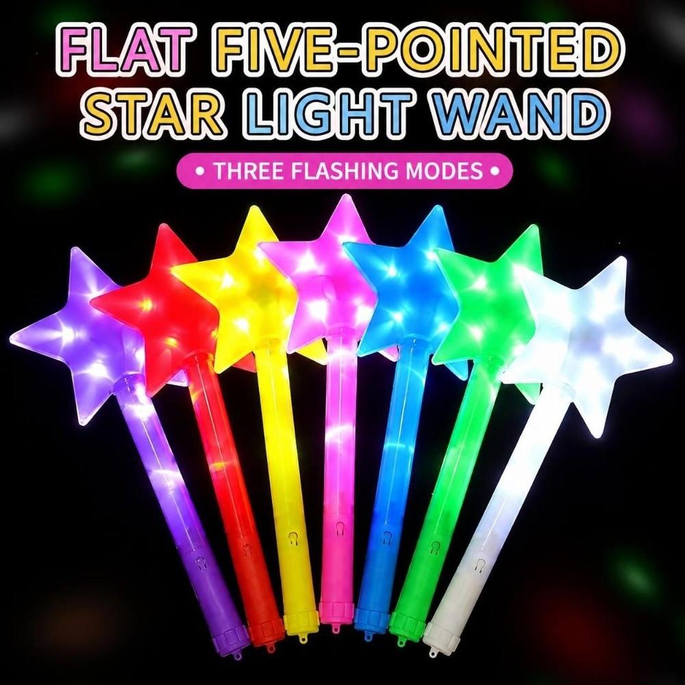 Three Lighting Modes Flashing Star Stick Five Point Star Concert Light Stick Party Favors