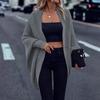 Women S Knitted Cardigan Long Sleeve Loose Fit Casual Autumn Winter