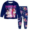 Children's Fashion Suit Skirt Round Neck Long Sleeve Top Pants