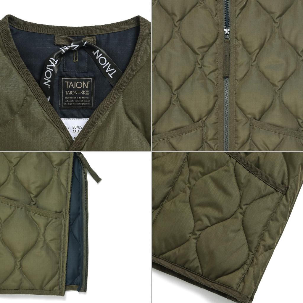 Taion Down Vest Black 001ZML-1