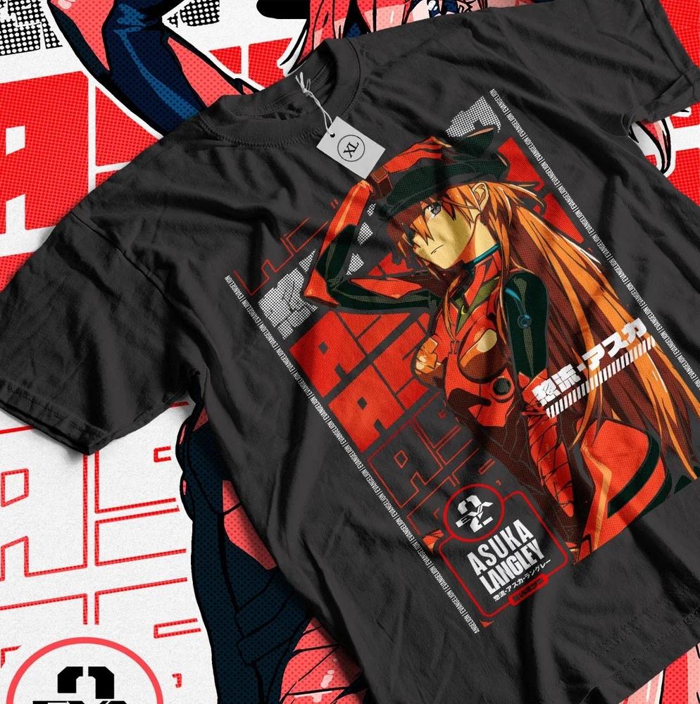 Neon Genesis Evangelion Misato Tshirt Shinji Asuka Tshirt S