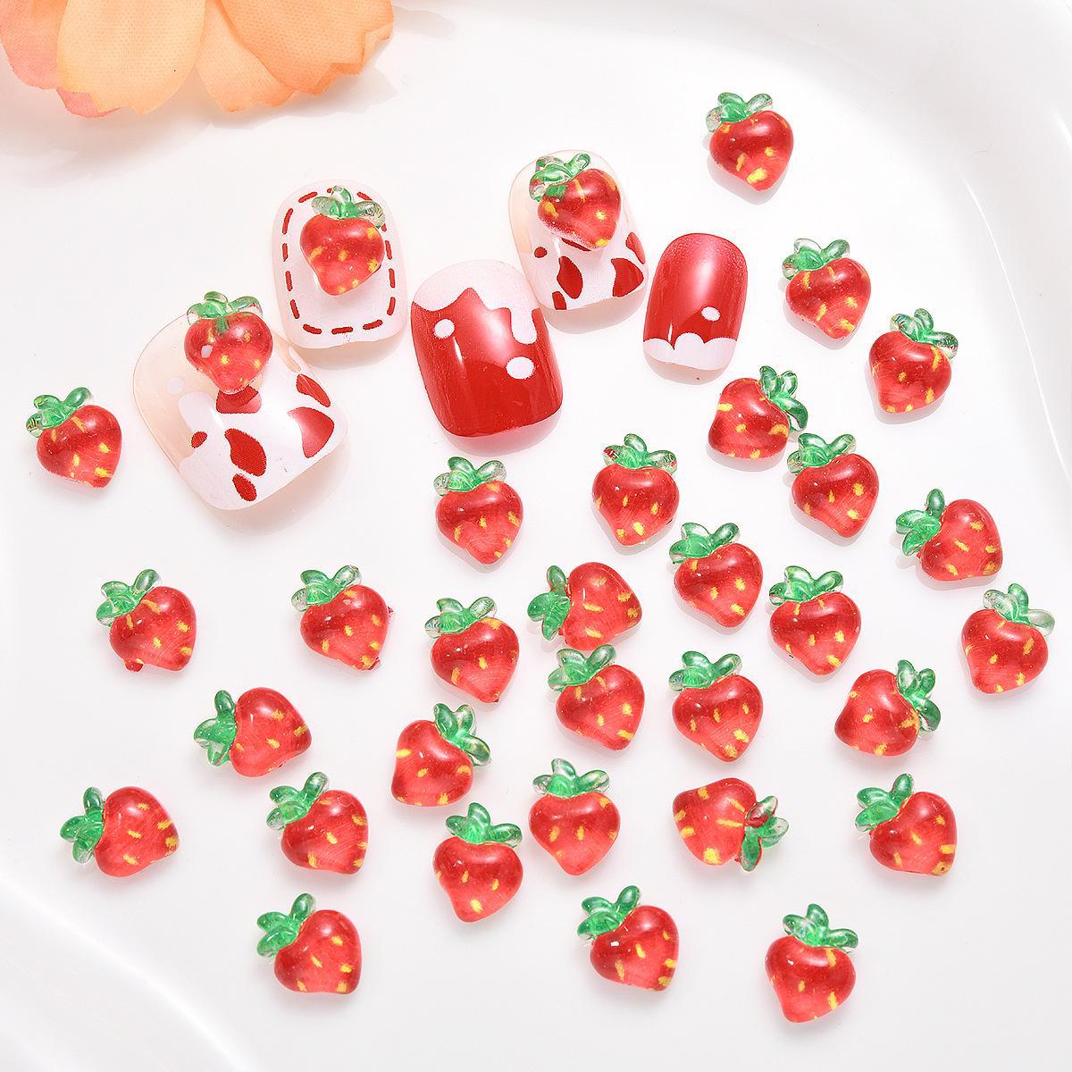 

Клубничный нейл-арт и аксессуары с героями мультфильмов: Милые ногти, серьги, чехлы для телефонов Strawberry No.5