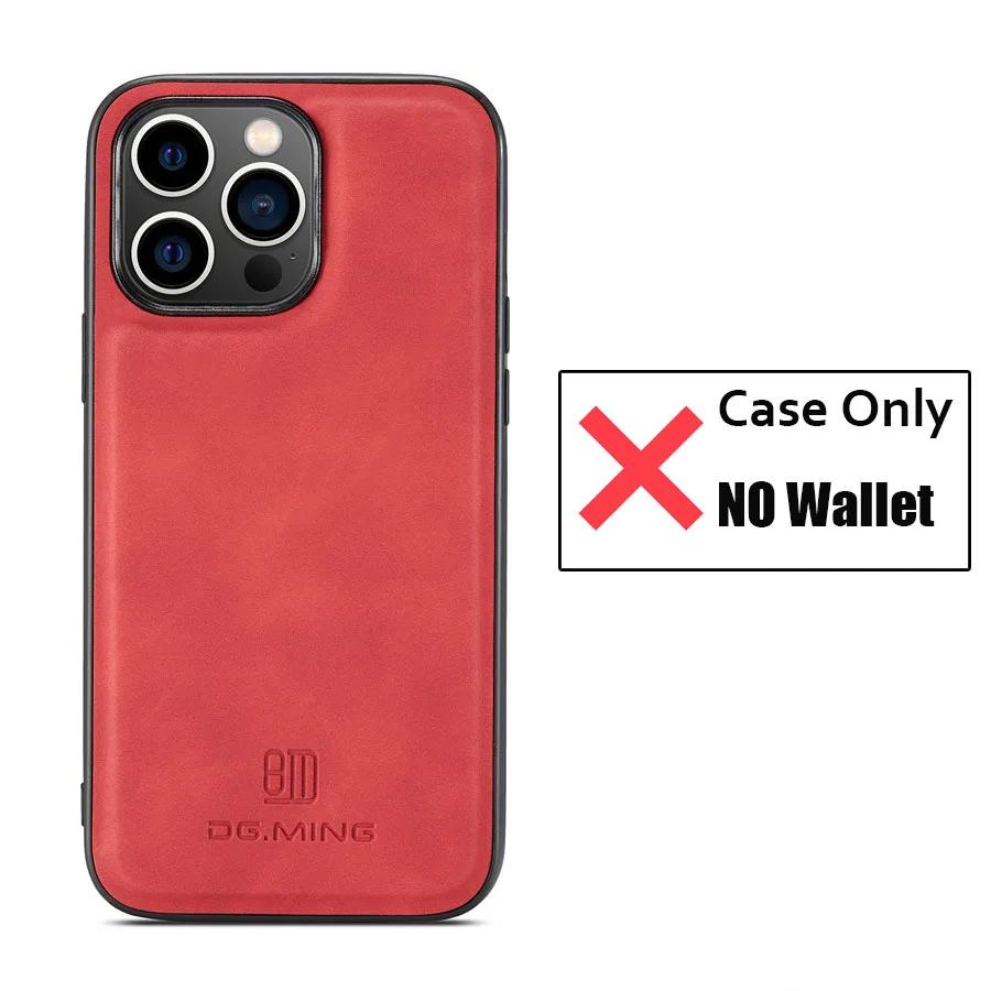 Magnetic Card Holder Wallet Case for iPhone 15 14 Plus 11 12 13 Pro XS Max X XR Magnet Detachable Money Stand Leather Cover