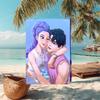 1pc KPop Demon Hunters19 Beach Towel, Comfortable and Thick, and Swimming/Bath/Picnic/Camping Towel, Suitable for Seaside Beaches