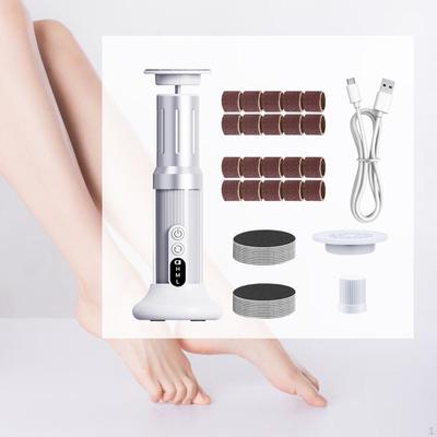 Electric Callus Remover Pedicure Feet Care Tool Foot Scrubber with Replacement Head for Stubborn