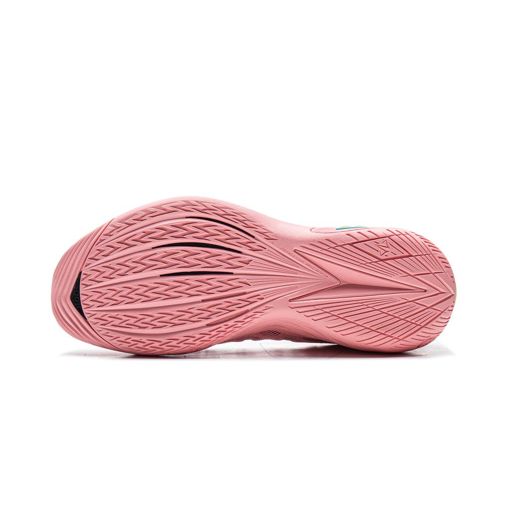 New LiNing Buckets Shock Absorbers Slip Resistant Breathable Low Top Basketball Shoes Men's Pink ABAV051-2
