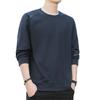 2024 Men's Oversized Round Neck Sweatshirt - Long Sleeve Pullover for Spring and Autumn