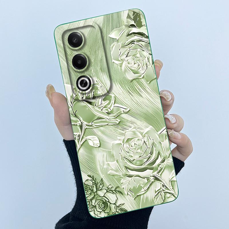 For OPPO A80 5G Case Fashion Simplicity Flower Soft Silicone Back Case For OPPO A80 5G CPH2639 Phone Cover OPPOA80 A 80 Fundas