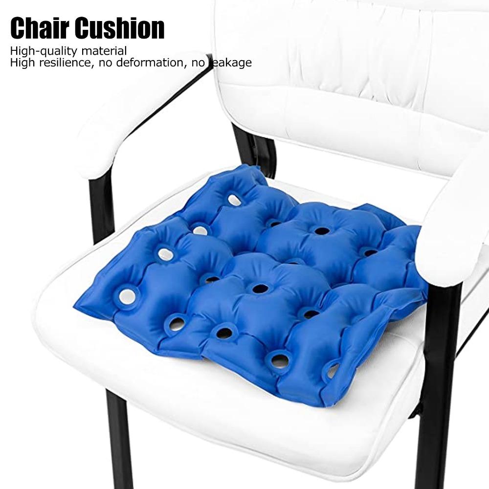 PVC Inflatable Seat Cushion Blue Wheelchair Cushion Durable Travel Seat Cushion  Stadium Seating