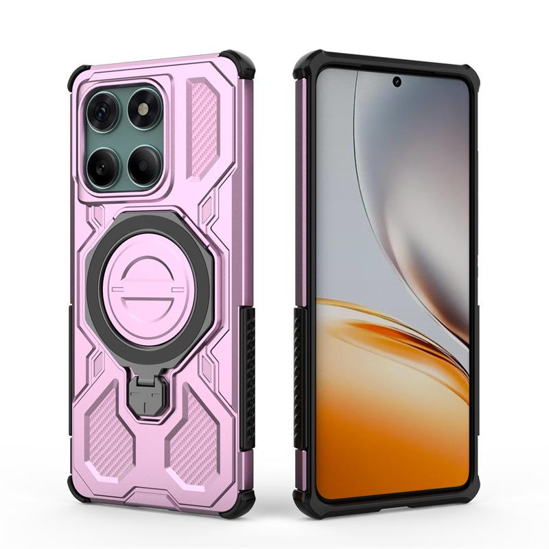 Applicable MOTOegde60Fusion Mobile Phone Case 360 Bracket Motorola edge50Pro Magnetic Case