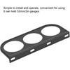 Gauge Holder 52mm/2in 3-Hole Triple Instrument Panel Shell Gauge Mounting Bracket Car Dashboard Meter Iron Holder Gauge Pod Gauge Mount(Black)