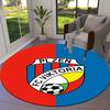 FC Viktoria Plzen Round Area Rug,Carpet Rug for Living Room Bedroom Sofa Playroom Decor,Non-slip Floor Mat