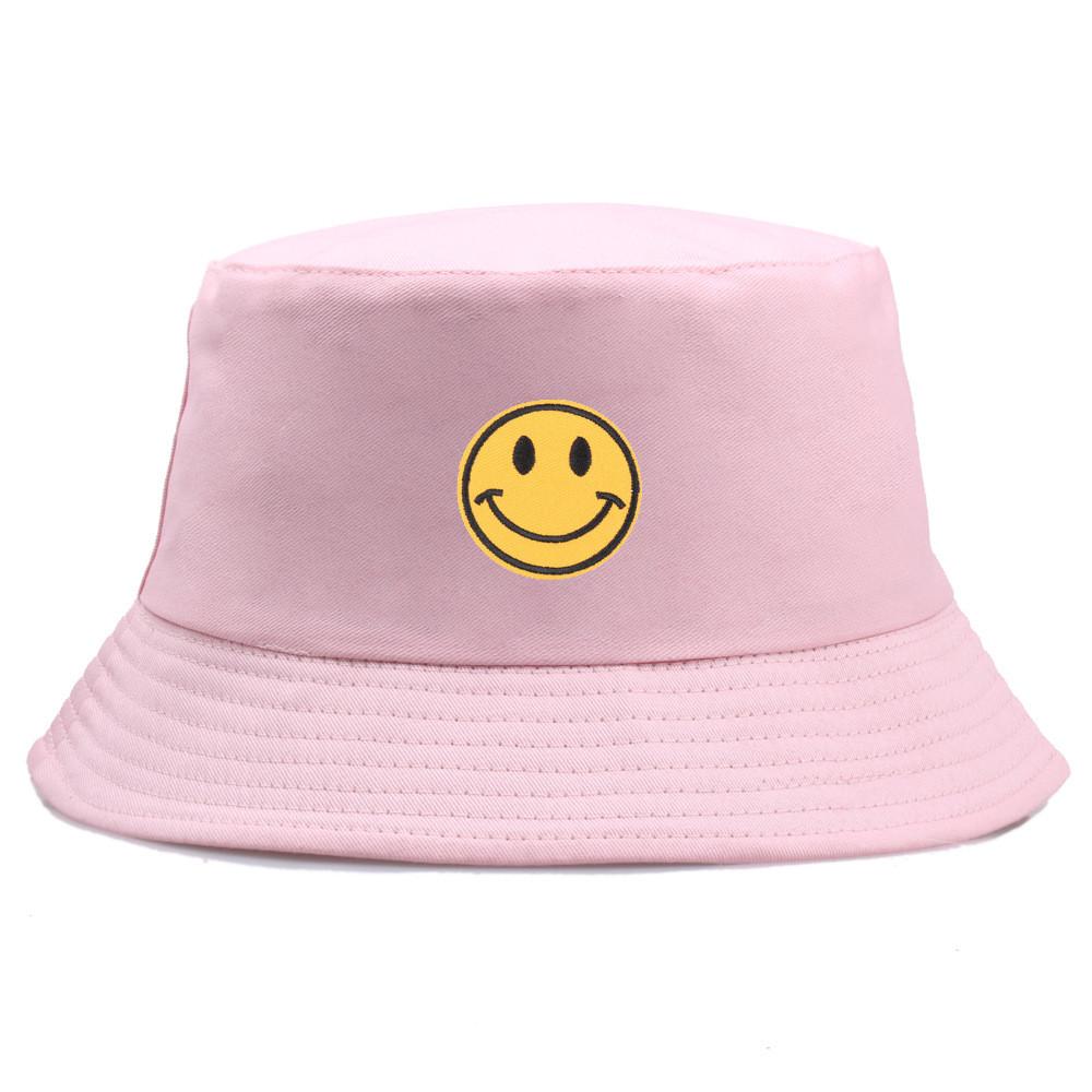 Cotton Embroidered Fisherman Hat With Sun Protection For Summer Beach And Casual Wear