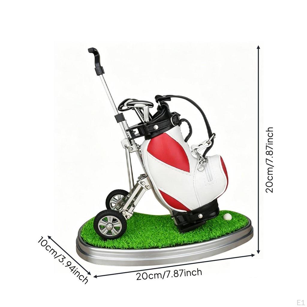 Miniature Golf Vehicle Pen Set Novelty Design Bag Holder Creative Gift Office Supply for