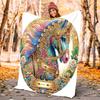 1PC Unicorn Blanket, Al Season Lightweigh Poster Blanket Home Office Outdoor Nap Multifunc Poster Blanketional Blanket