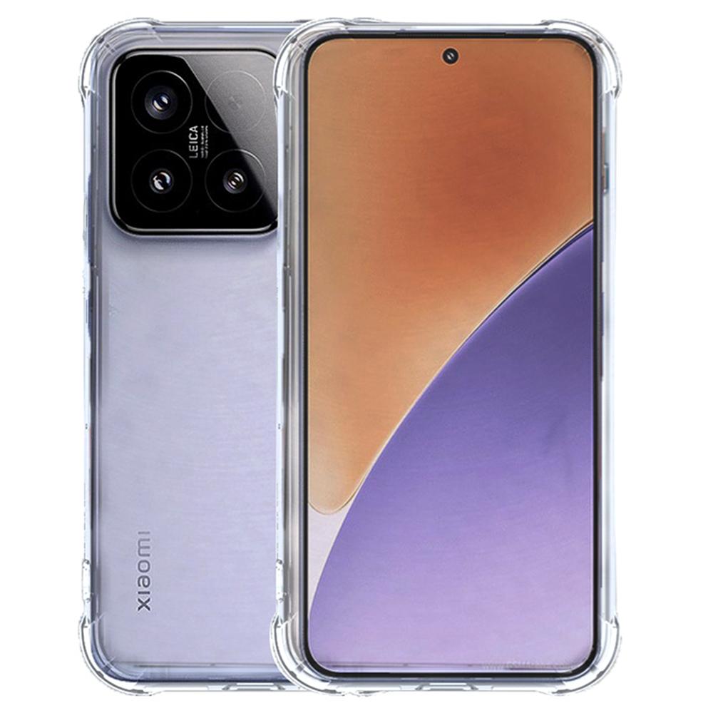 

SHANWO For Xiaomi 15 TPU Clear Case 1.5mm Shockproof Mobile Phone Back Cover As Shown A