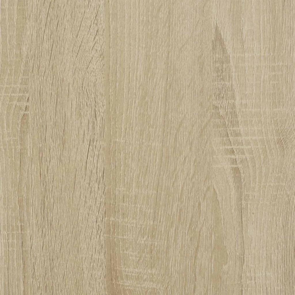 TV Cabinet with LED Lighting Sonoma Finish 165 x 34 x 40 cm Engineered Wood