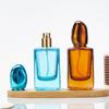 Portable Square Glass Perfume Bottles, 30ml & 50ml, Colored and Spray Dispensing