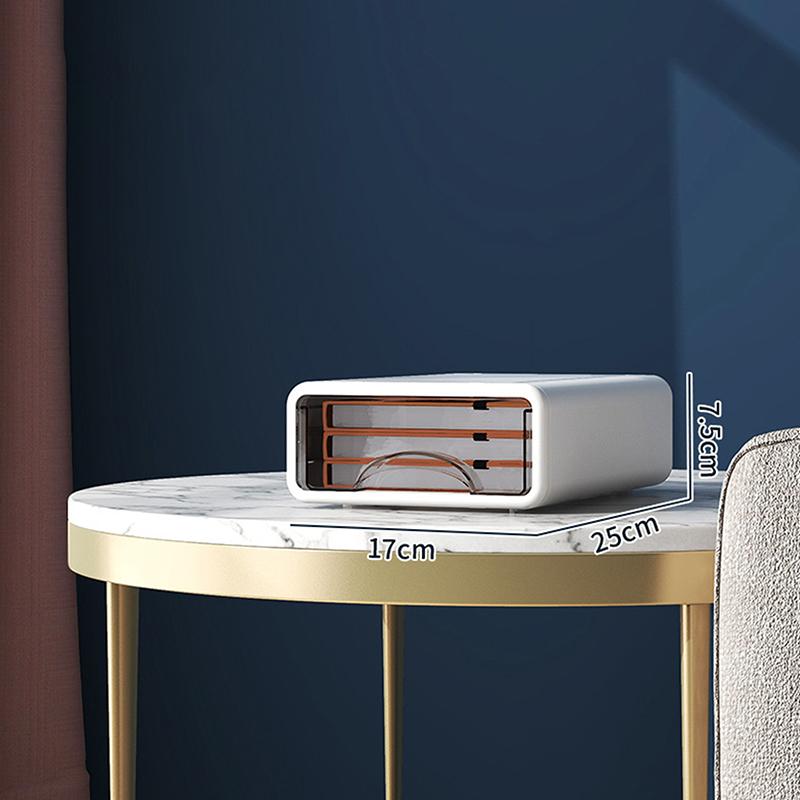 Plastic Box Desktop Organizer Drawer Makeup Storage Box Stackable Jewelry Container Office Finishing Organizer Box