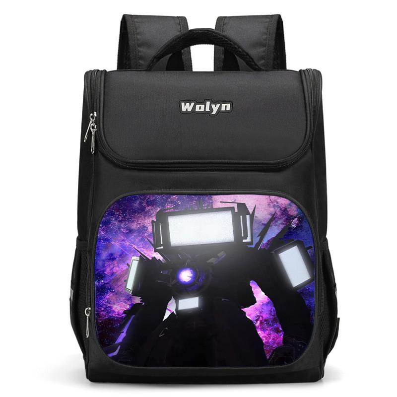 

Stylish Large And Small 3d Monitor Man Backpack For Boys And Girls School Use Style A,Small
